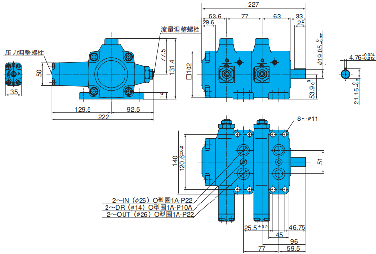日本不二越双联叶片泵VDR-11A-*-*-22
